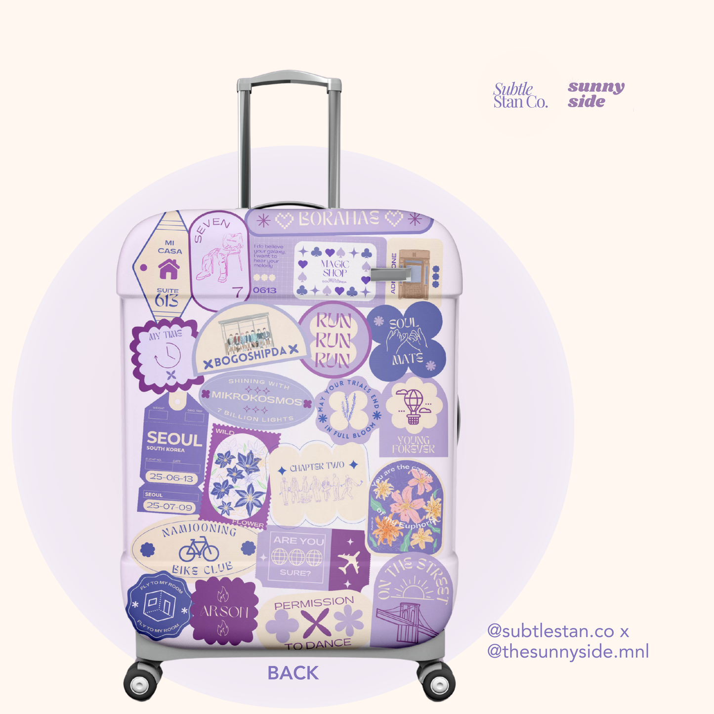 BTS Luggage Bag Cover